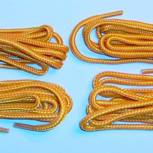 72" boot rOund Laces 2 Pairs tan gold for 6 7 eyelets boot hiking shoe KIWI 4606